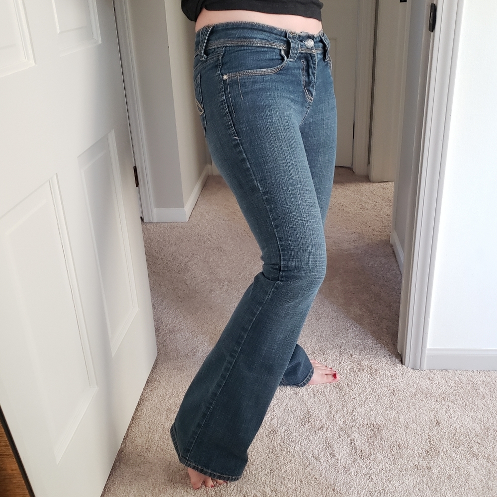Hydraulic Jeans Flare Boot Low Cut Denim Size 9